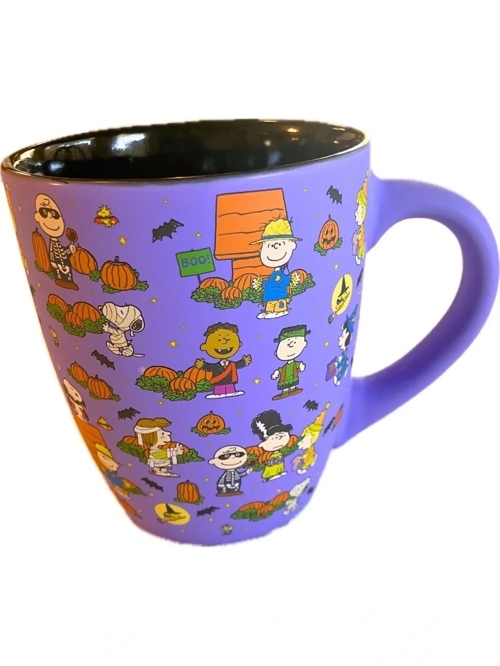 NEW Peanuts Halloween Purple Ceramic 25oz Mug
